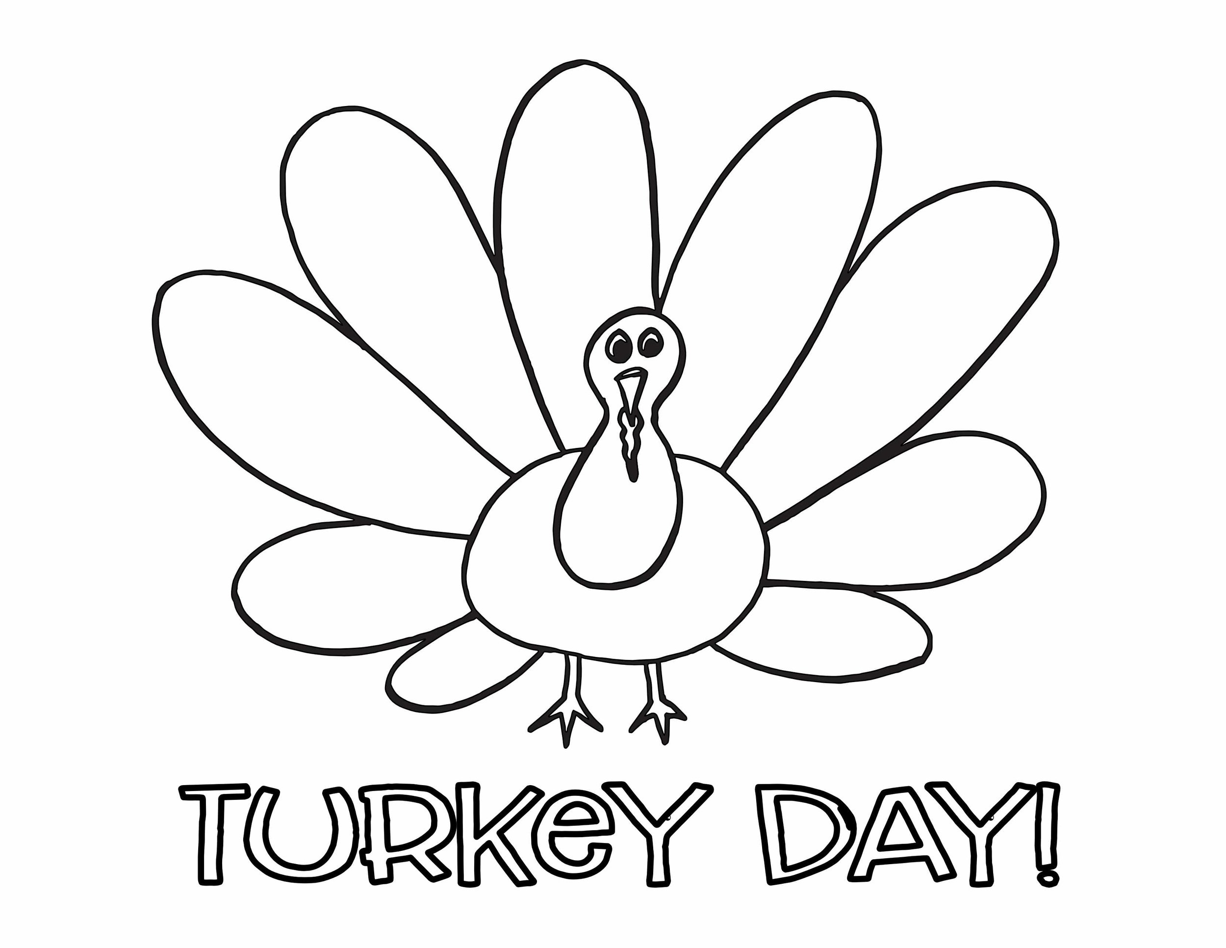 thanksgiving turkey coloring pictures