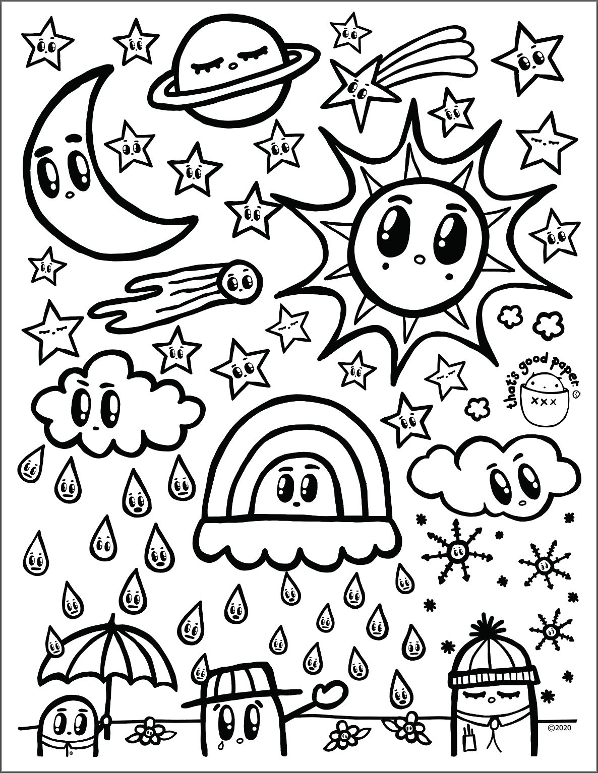 Free U0026 Easy To Print Weather Coloring Pages Tulamama Worksheets Library