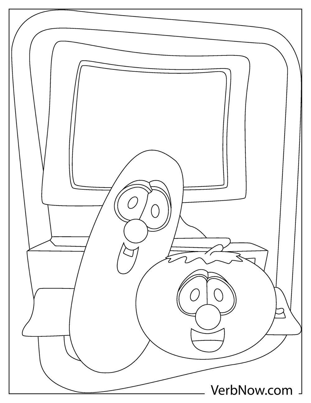 Free VEGGIETALES Coloring Pages For Download Printable PDF 