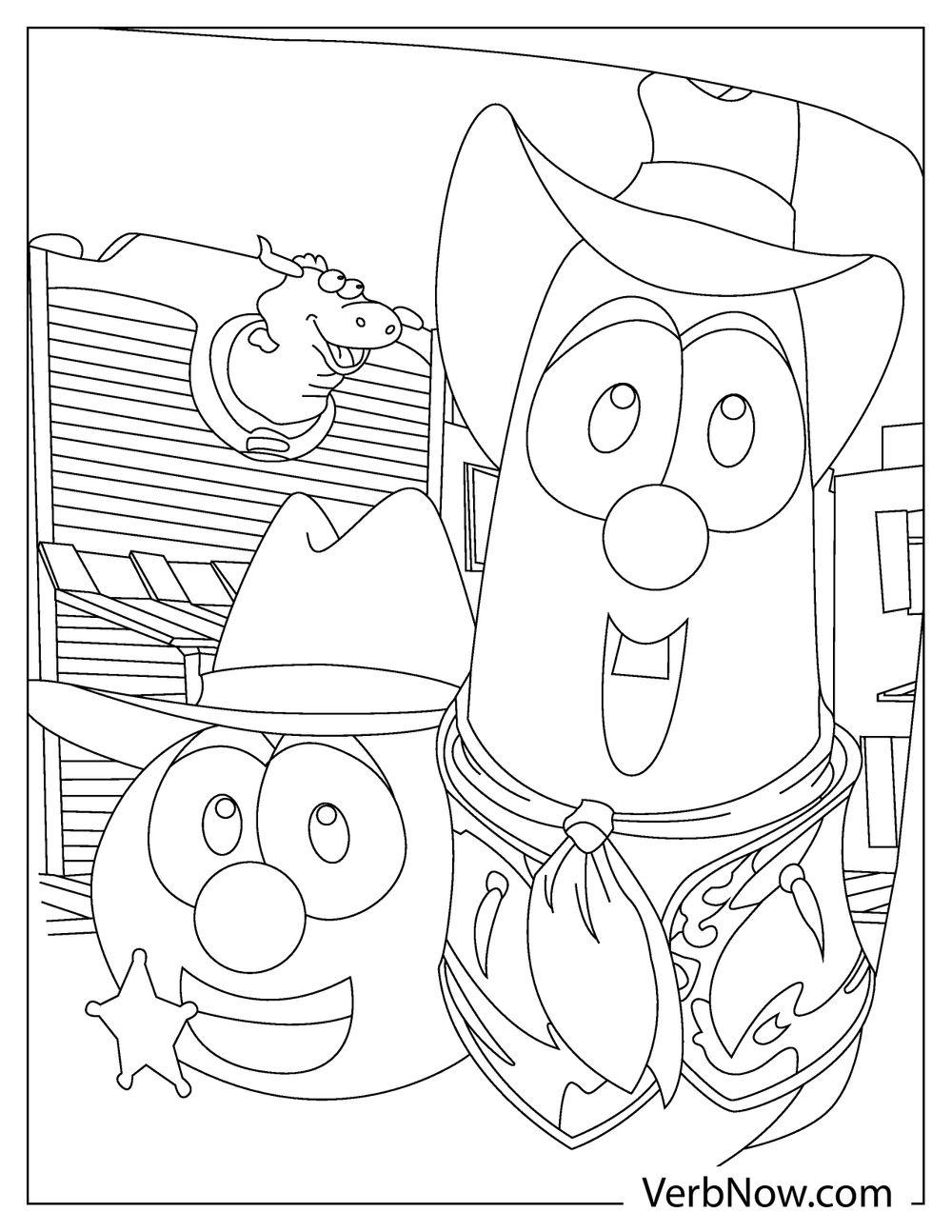 Free VEGGIETALES Coloring Pages For Download Printable PDF 