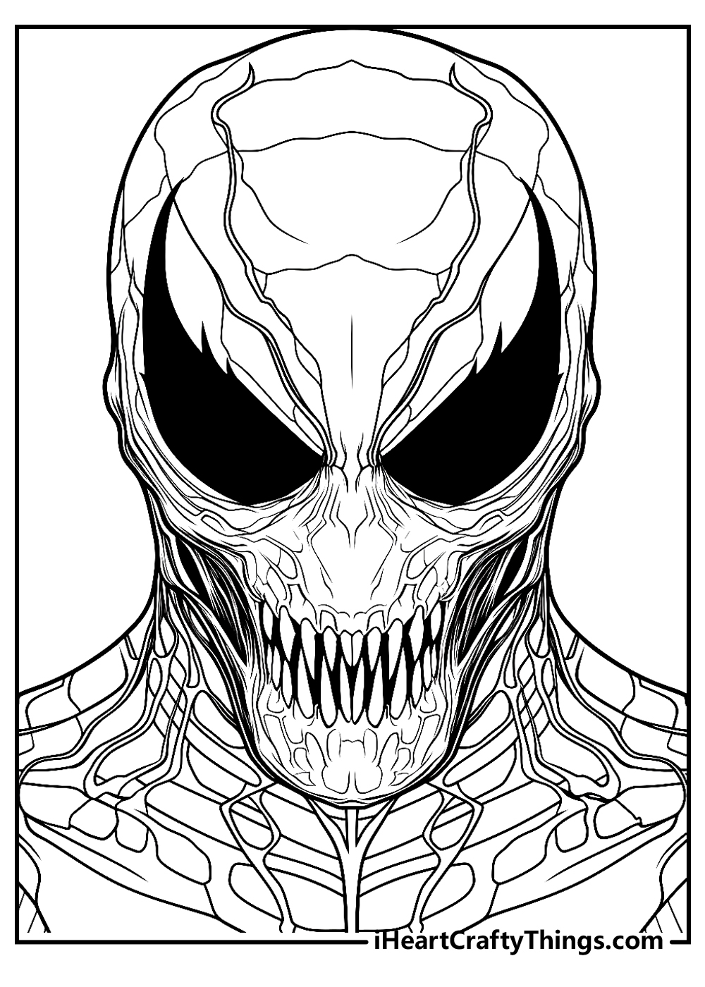 venom coloring sheets