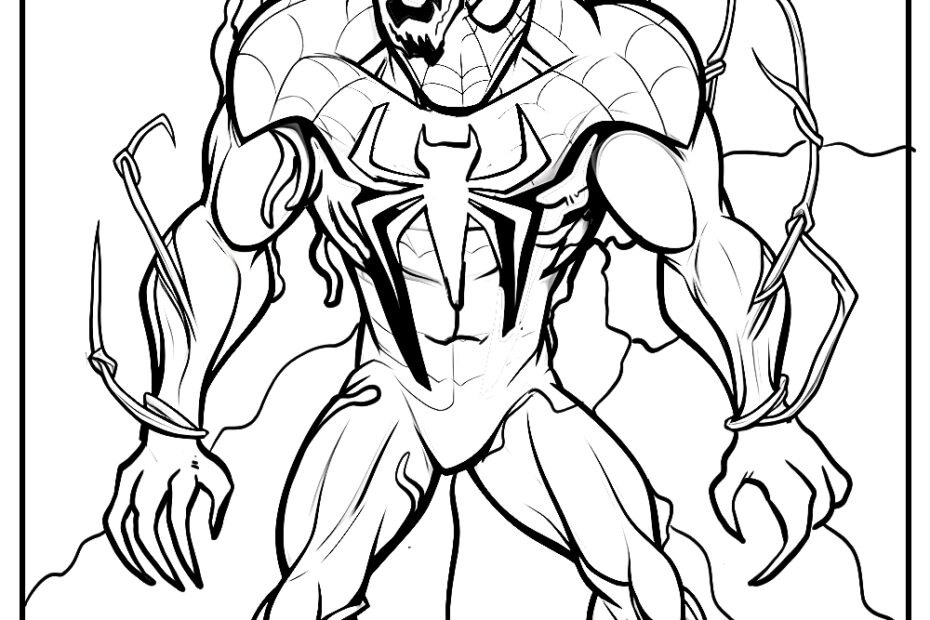 Free Venom Coloring Pages 15 Easy Printable PDFs