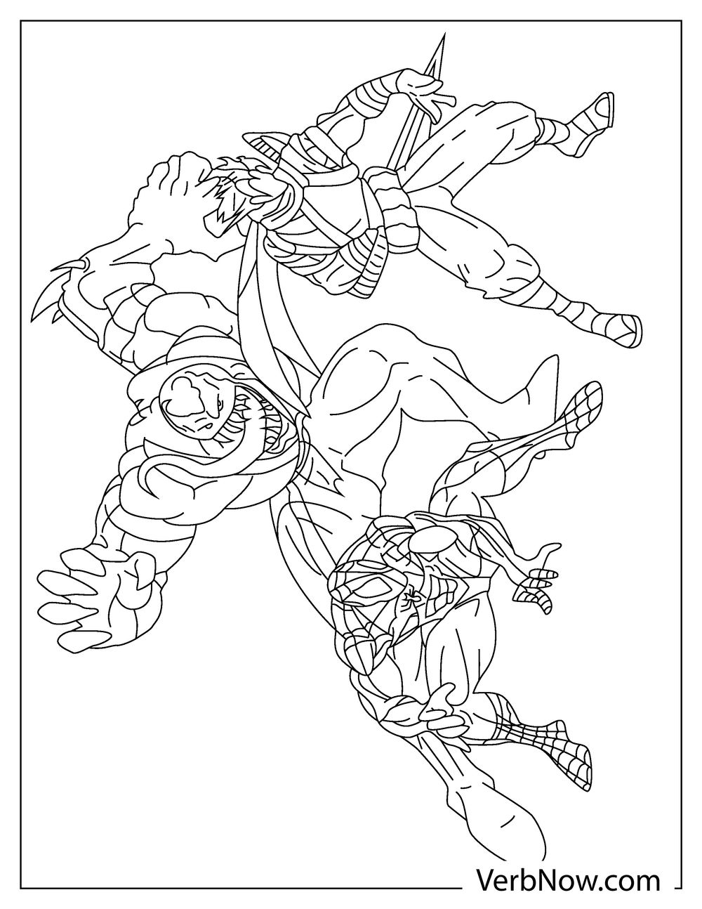 venom coloring sheets printable
