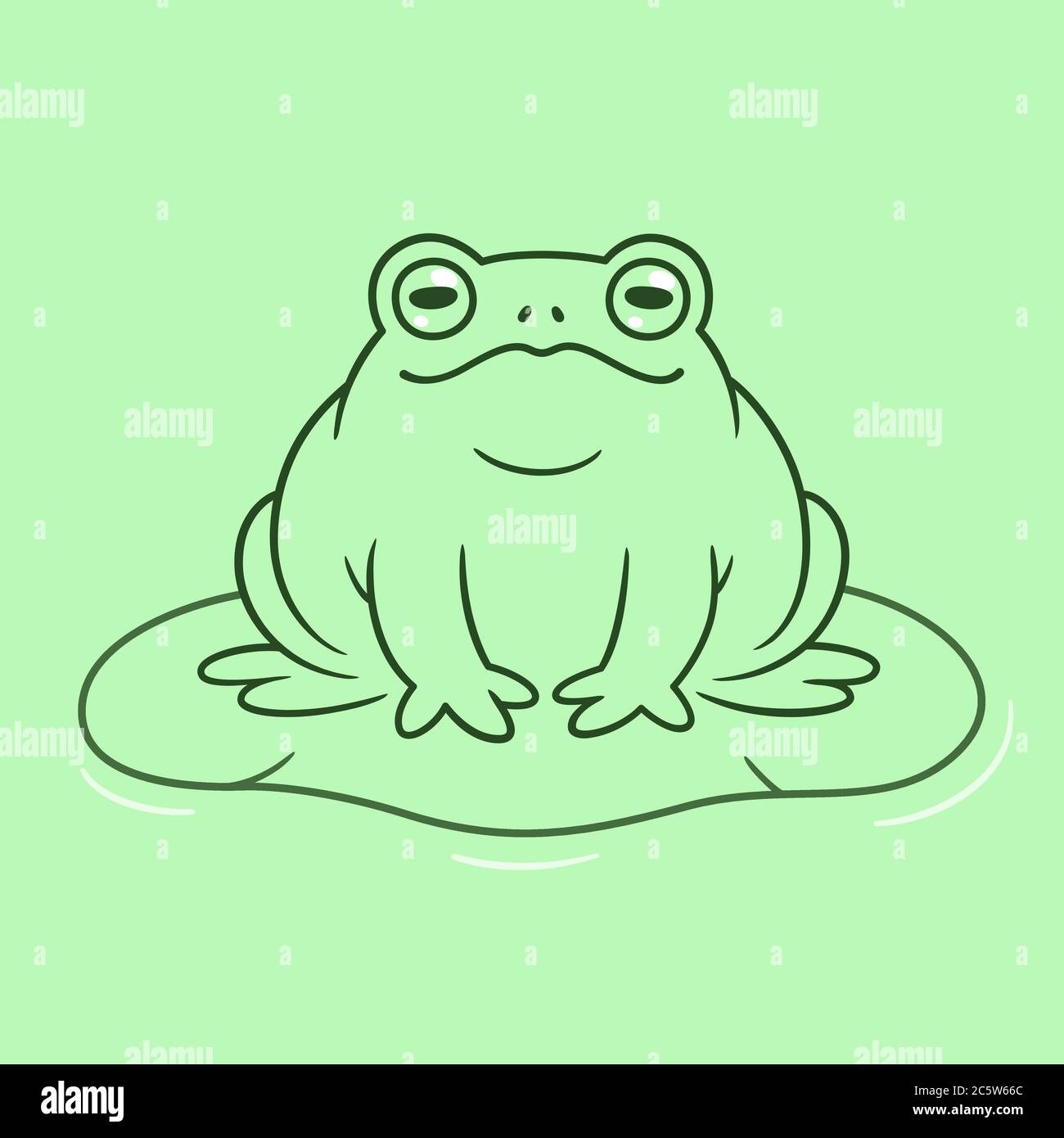 cartoon frog drawing