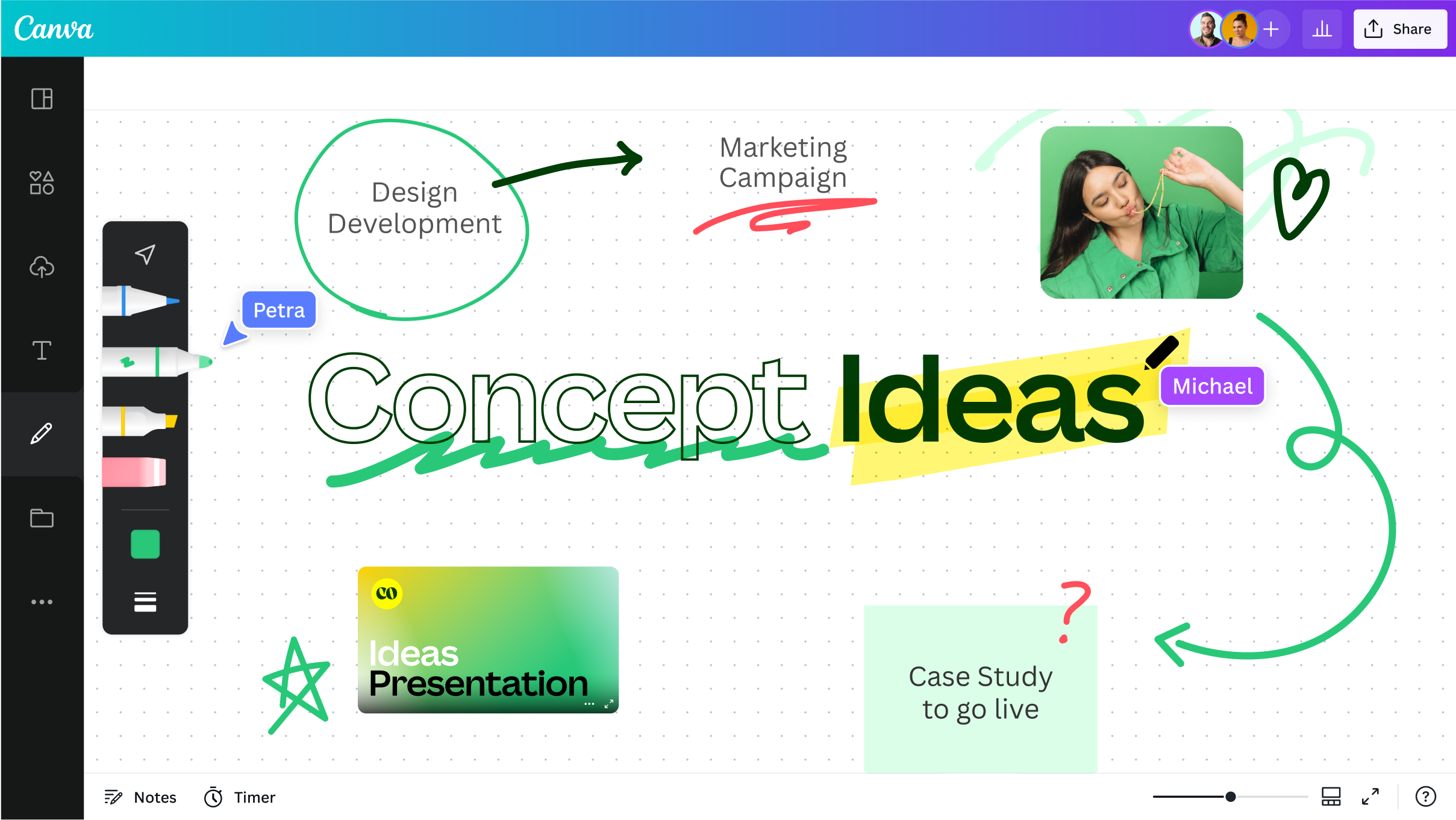 Gambar Alat Menggambar Online Gratis Canva