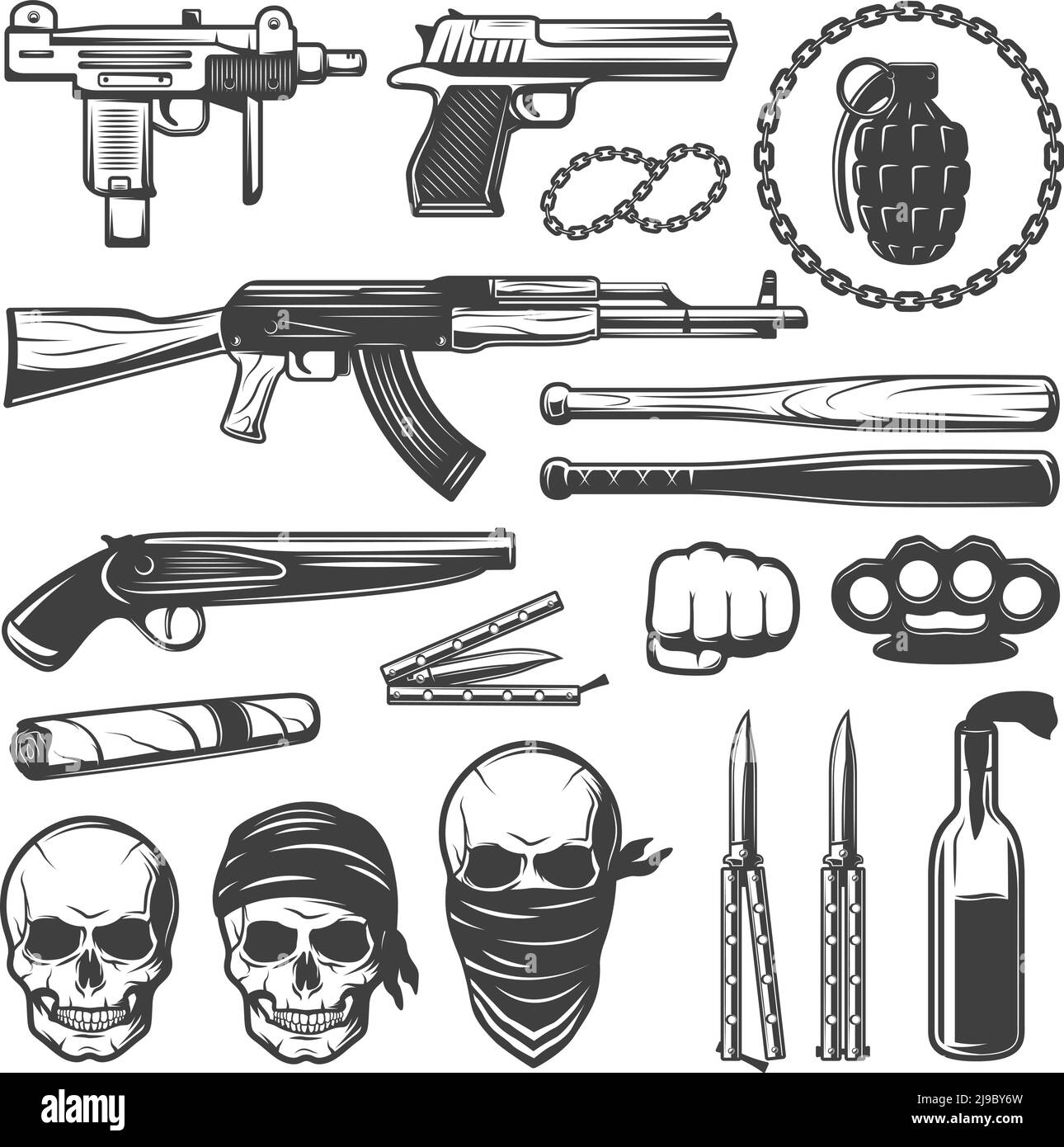 Gang Symbols Black And White Stock Photos U0026 Images Alamy