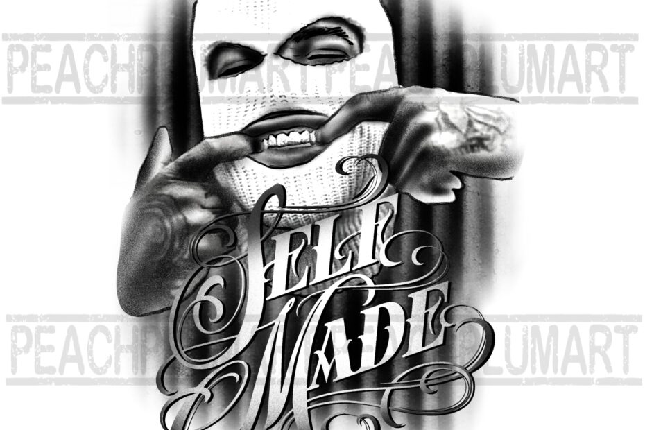 Gangster Drawing Etsy UK