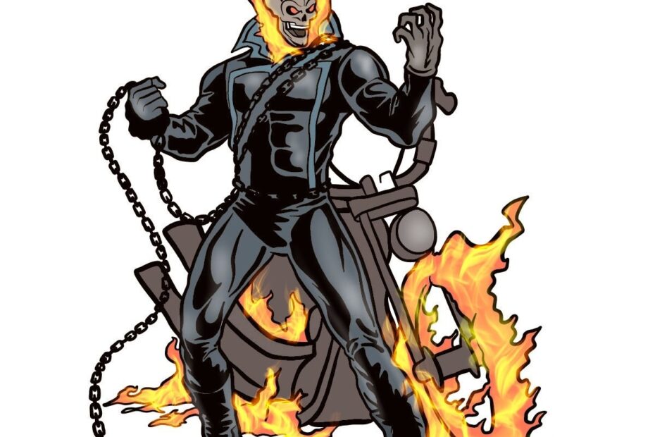 Ghost Rider Drawings Sketchok Easy Drawing Guides