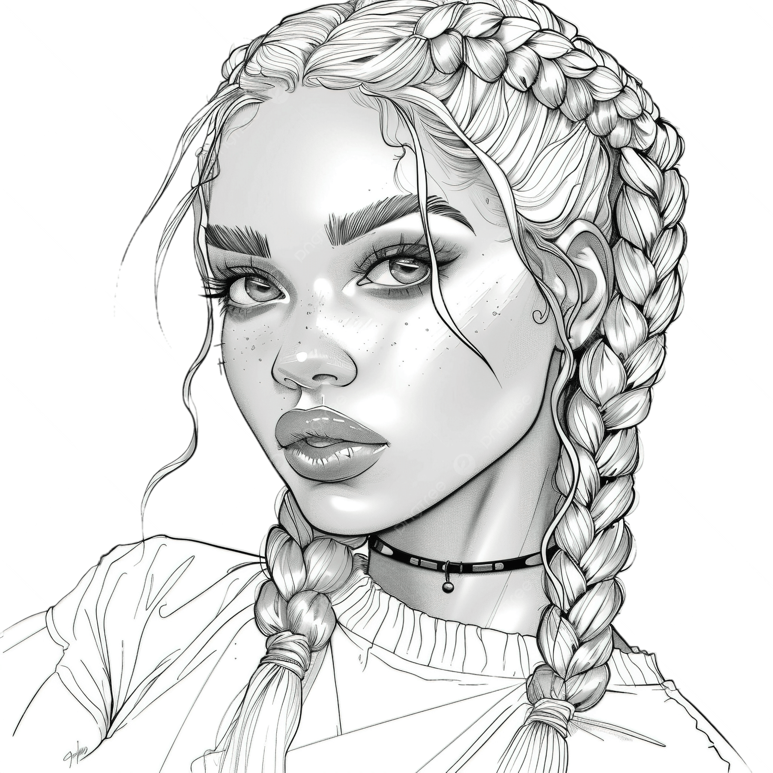 Girl Aesthetic Drawing Aesthetic Beautiful Girl PNG Transparent Image And Clipart For Free Download