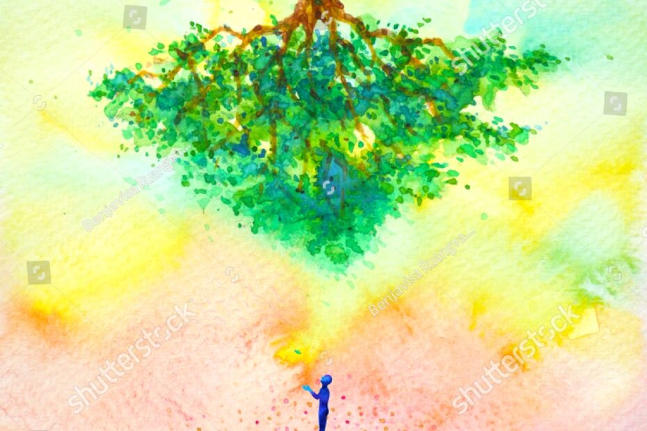 Global Warming Climate Change Abstract Art Stock Illustration