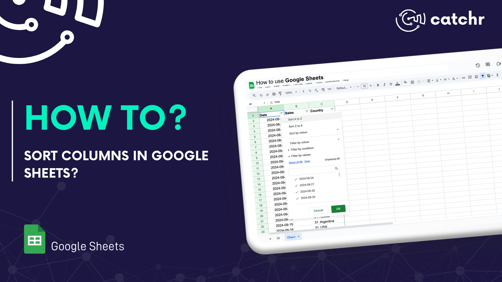 google sheets sort color