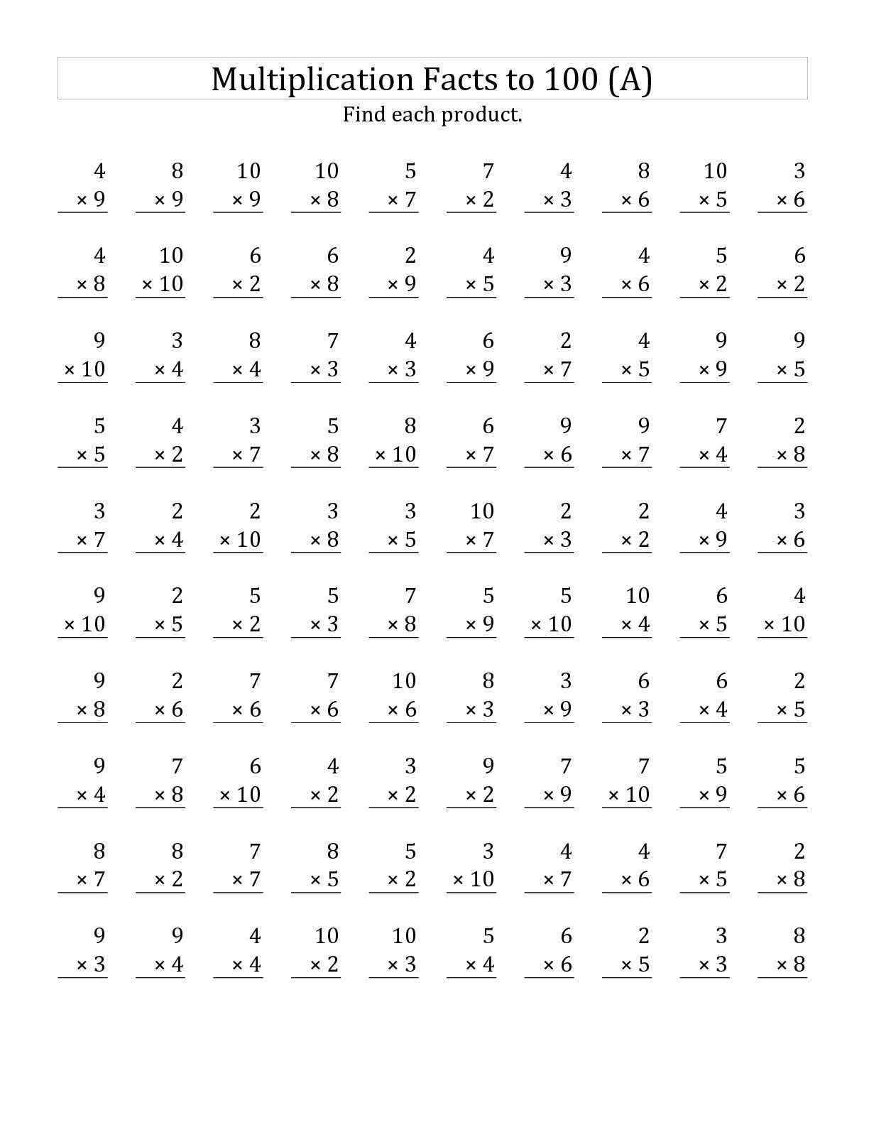 Grade 3 Multiplication Worksheets Free Printables Math 
