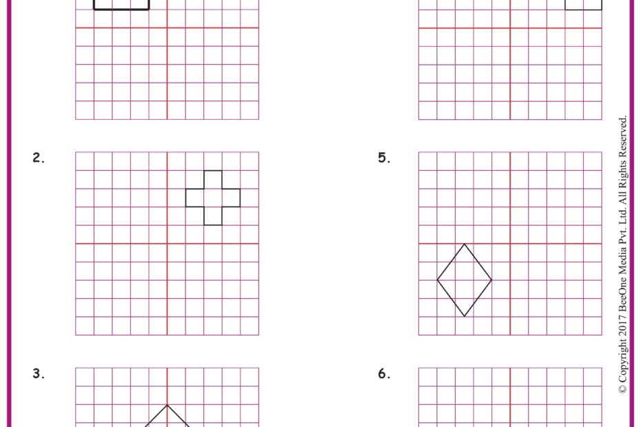 Grade 5 Reflection Of Shapes Worksheets Grade1to6