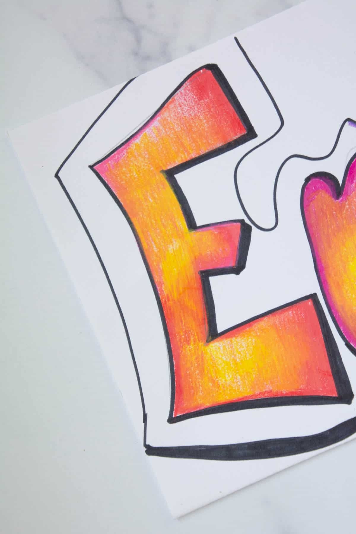 Graffiti Name Art Project For Kids Crafty Art Ideas