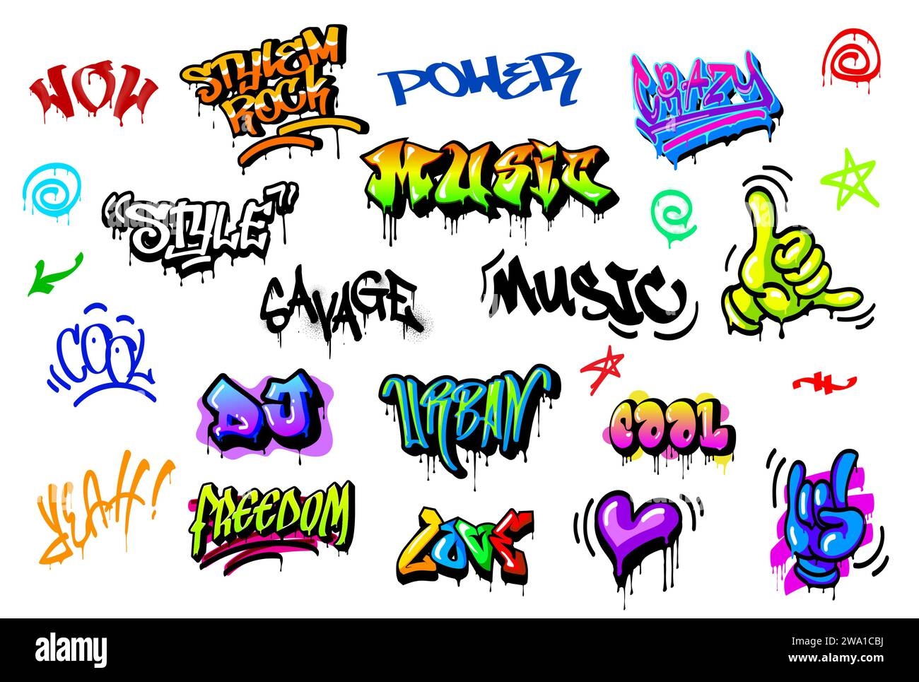 Graffiti Street Art Urban Style Wall Writings Tags And Drawings 