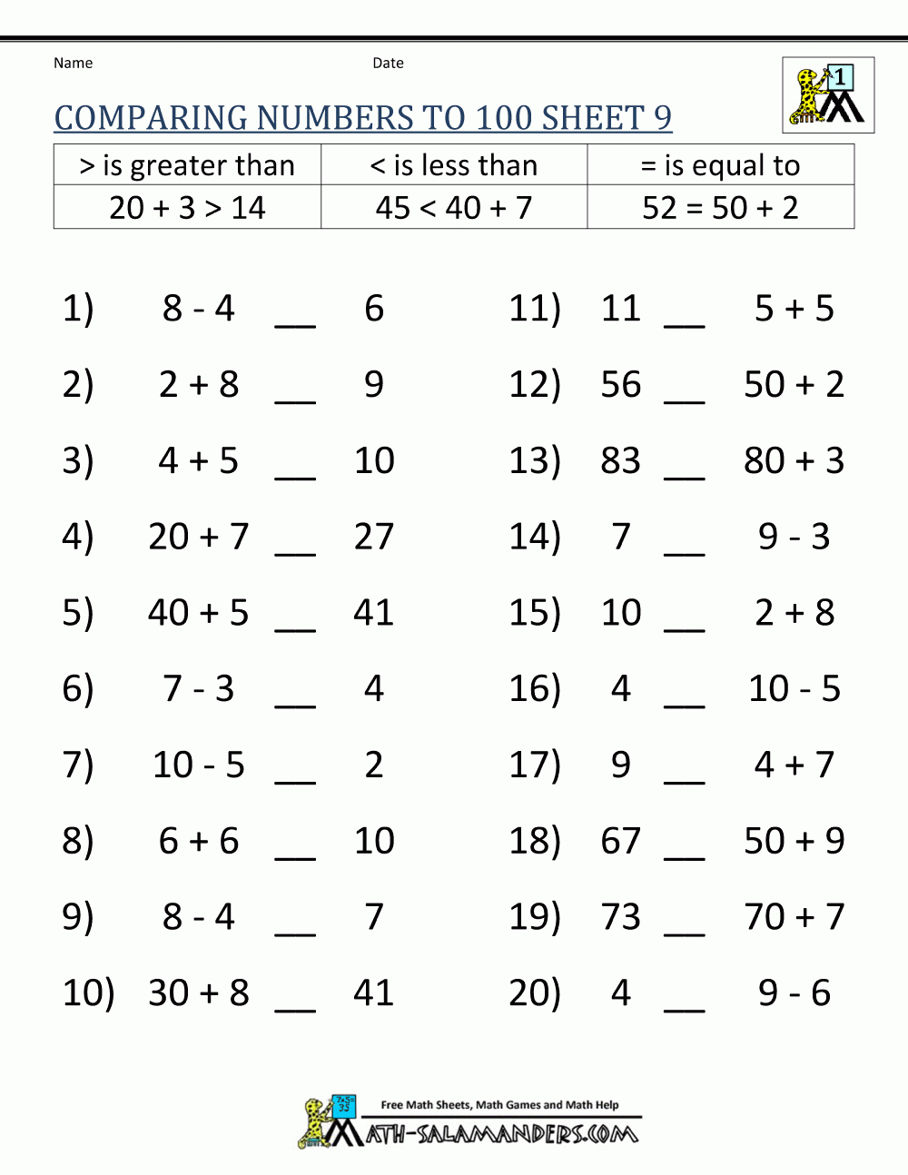 kids math worksheets