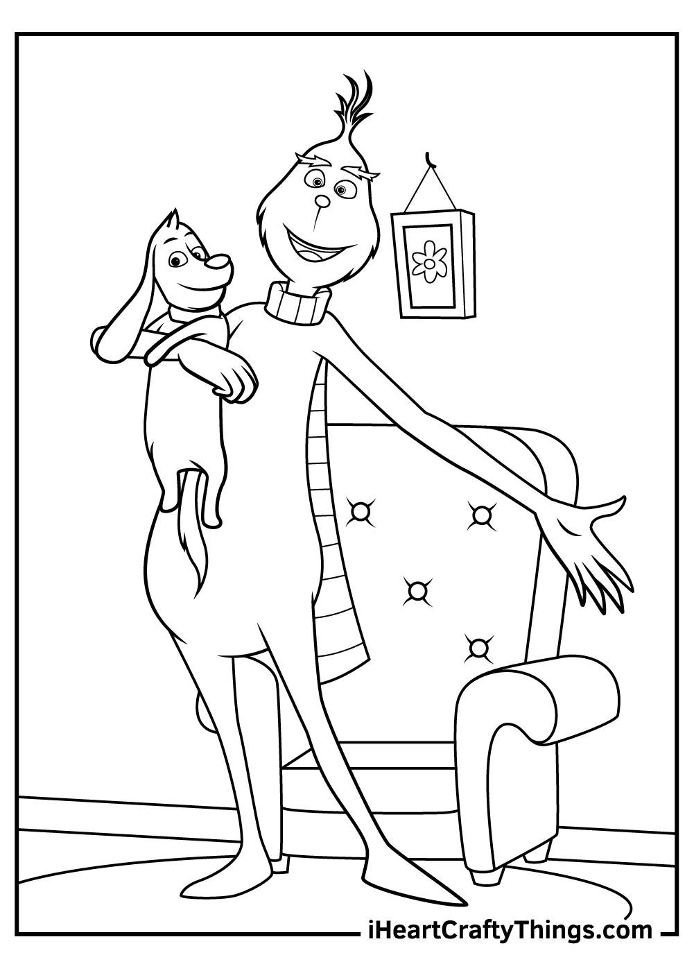 the grinch coloring page pdf