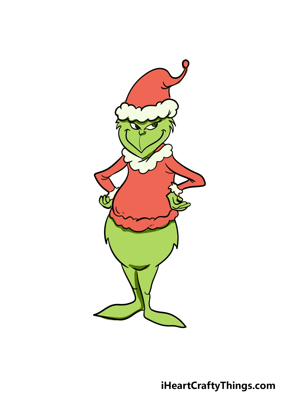 Grinch Drawing How To Draw The Grinch Step By Step