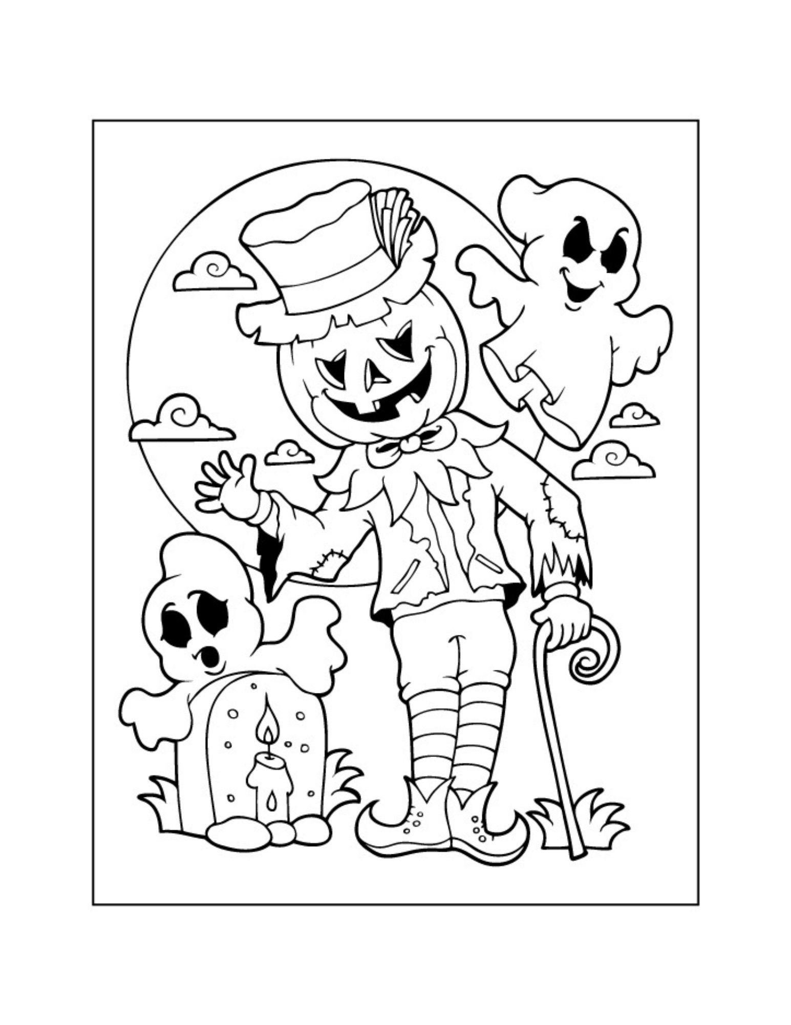 halloween coloring pages free printable pdf