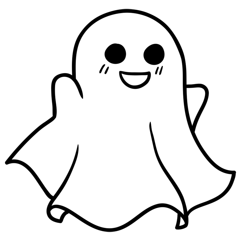 Halloween Drawings How To Draw A Cute Ghost Drawing