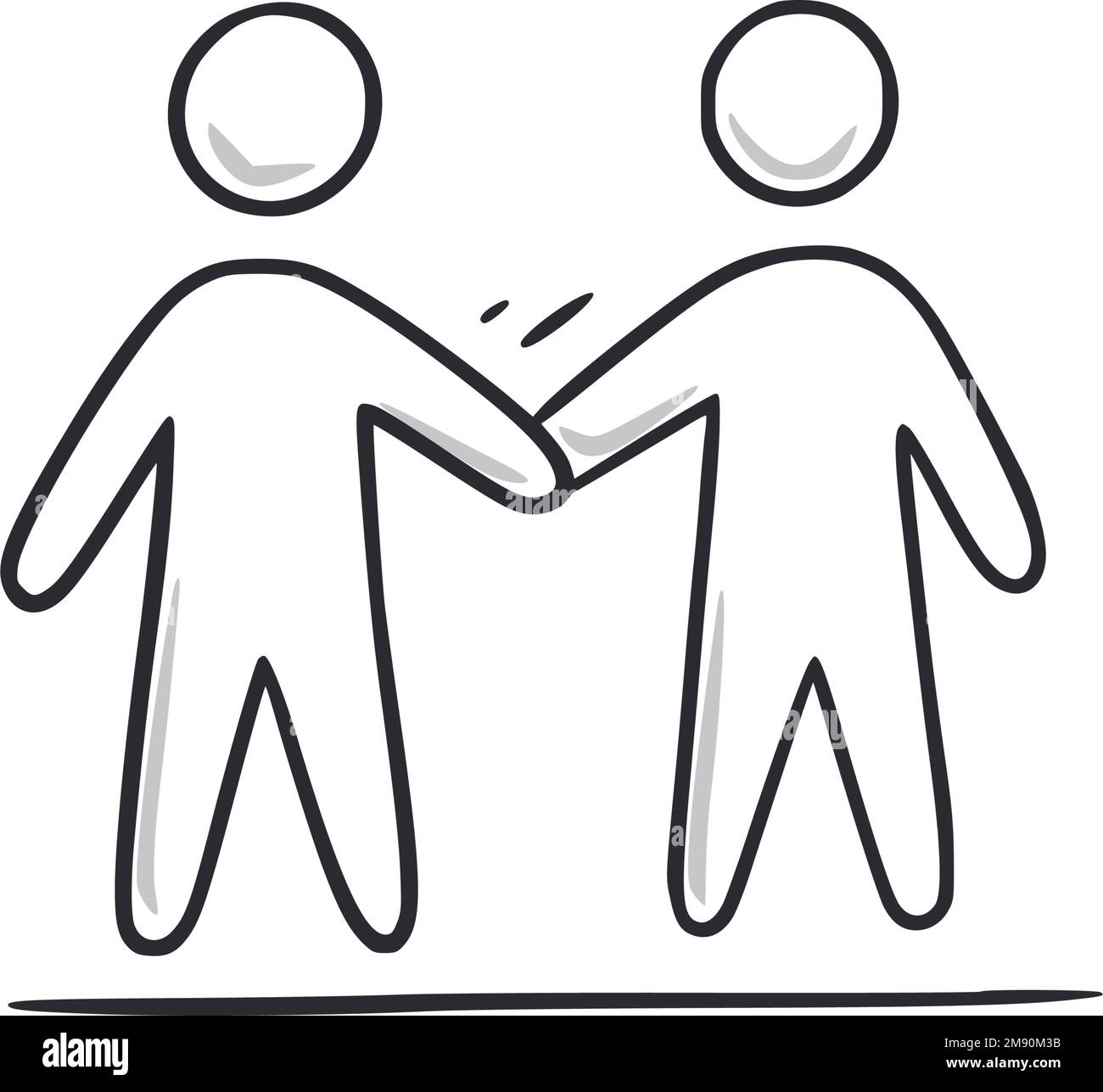 handshake drawing