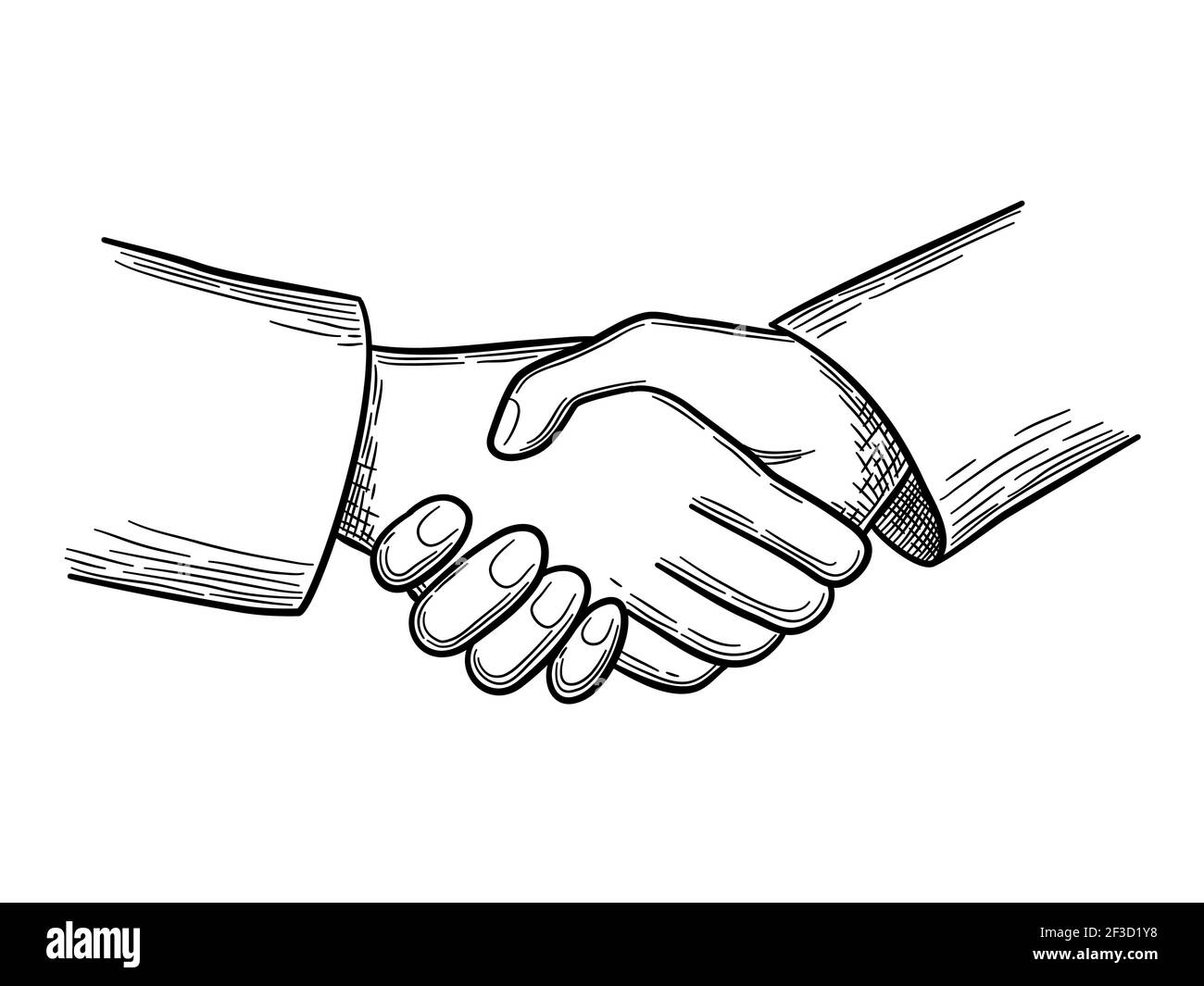 Handshake Sketch Business Concept People Handshakes Vector Doodles Stock Vector Image U0026 Art Alamy