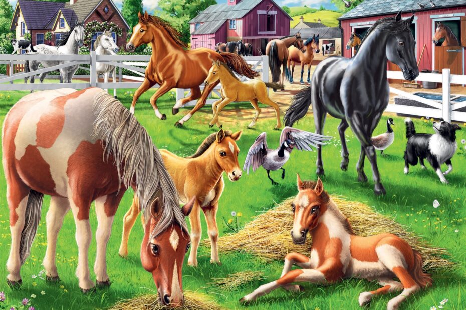 Happy Horses 60 Piece Jigsaw Puzzle By Ravensburger Serious Puzzles