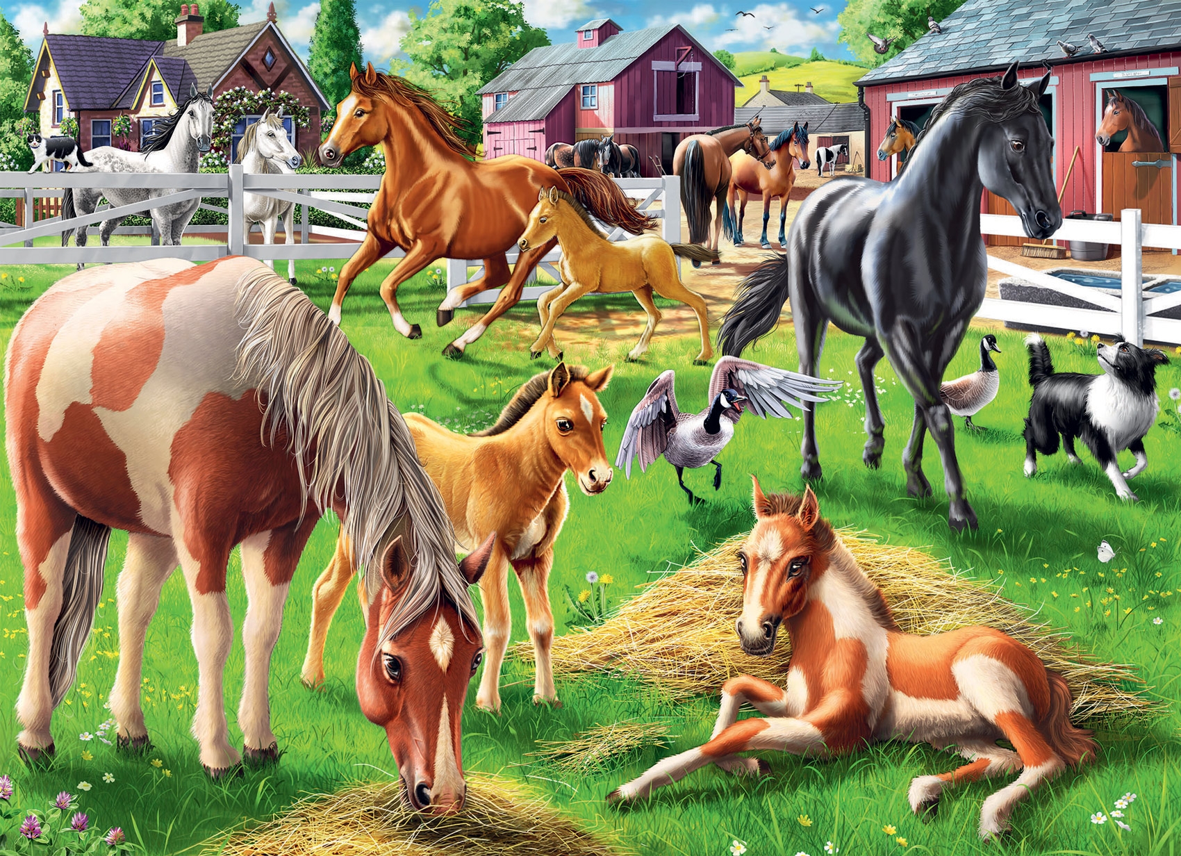 Happy Horses 60 Piece Jigsaw Puzzle By Ravensburger Serious Puzzles