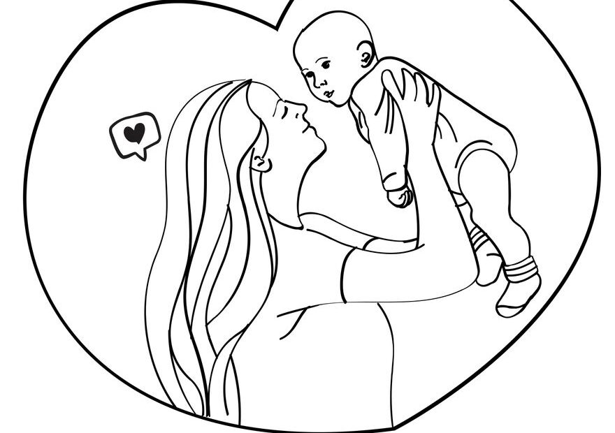 Happy Mother s Day Drawing In EPS Illustrator JPG PSD PNG PDF SVG Download Template