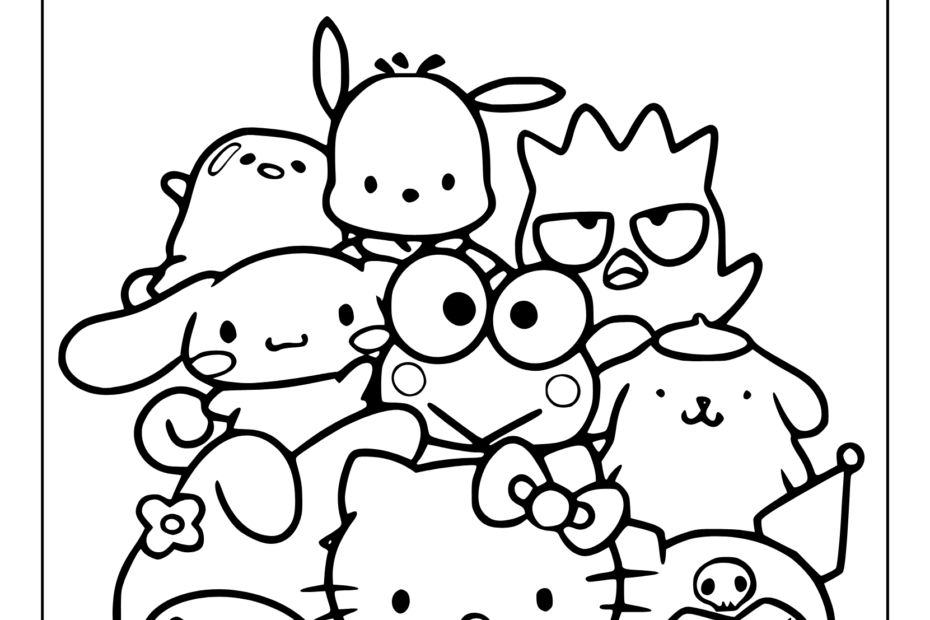 Hello Kitty Coloring Pages 50 Free Printable PDF