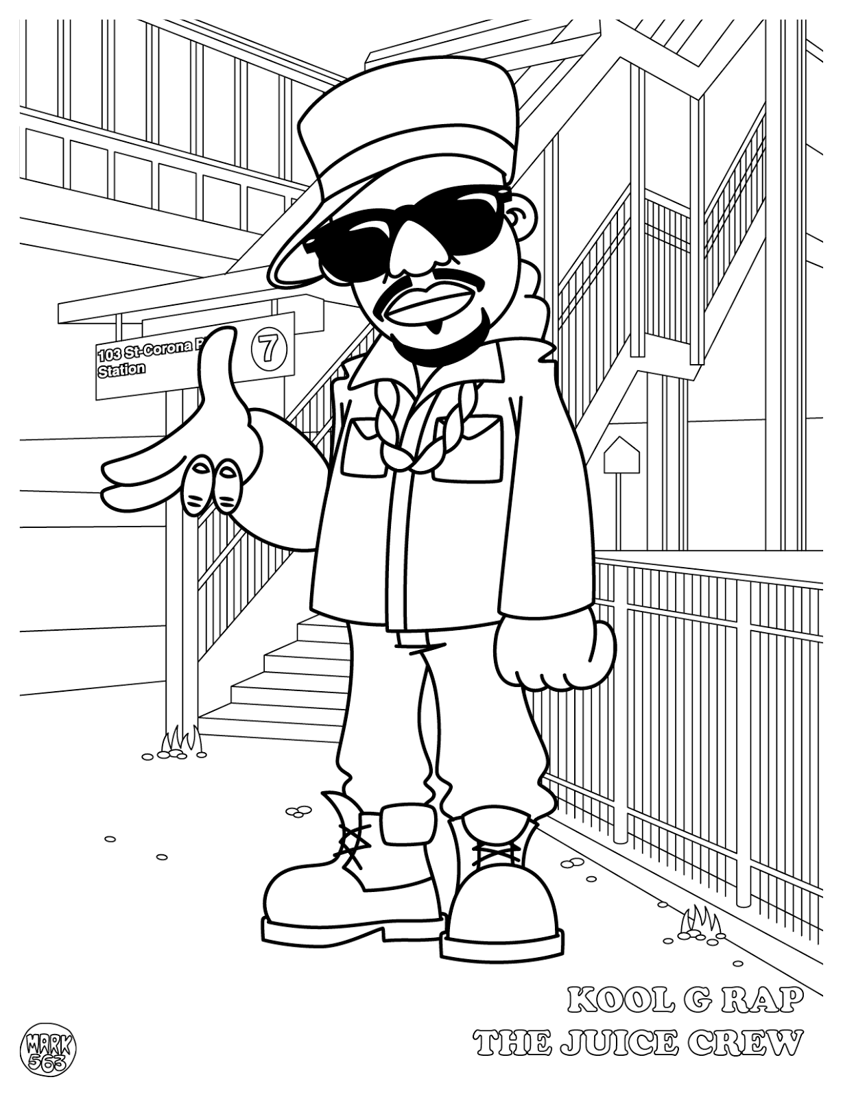 Hip Hop Coloring Book By Mark 563 Ironlak Spray Paint Markers U0026 Art Supplies