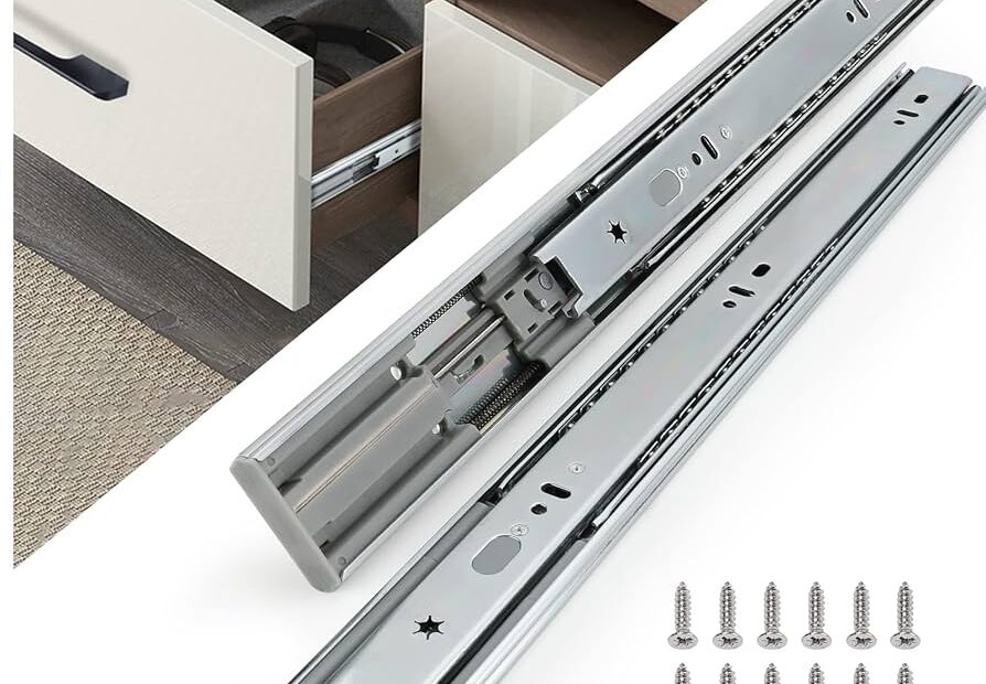 Homdiy Soft Close Drawer Slides 18 Inch Heavy Duty Drawer Slides 10 Pairs Full Extension Drawer Slides Ball Bearing Slides For Cabinets 100 LB