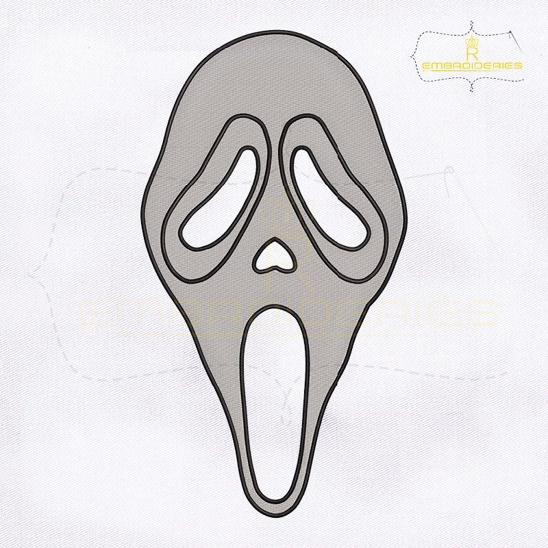 how to draw a ghost face