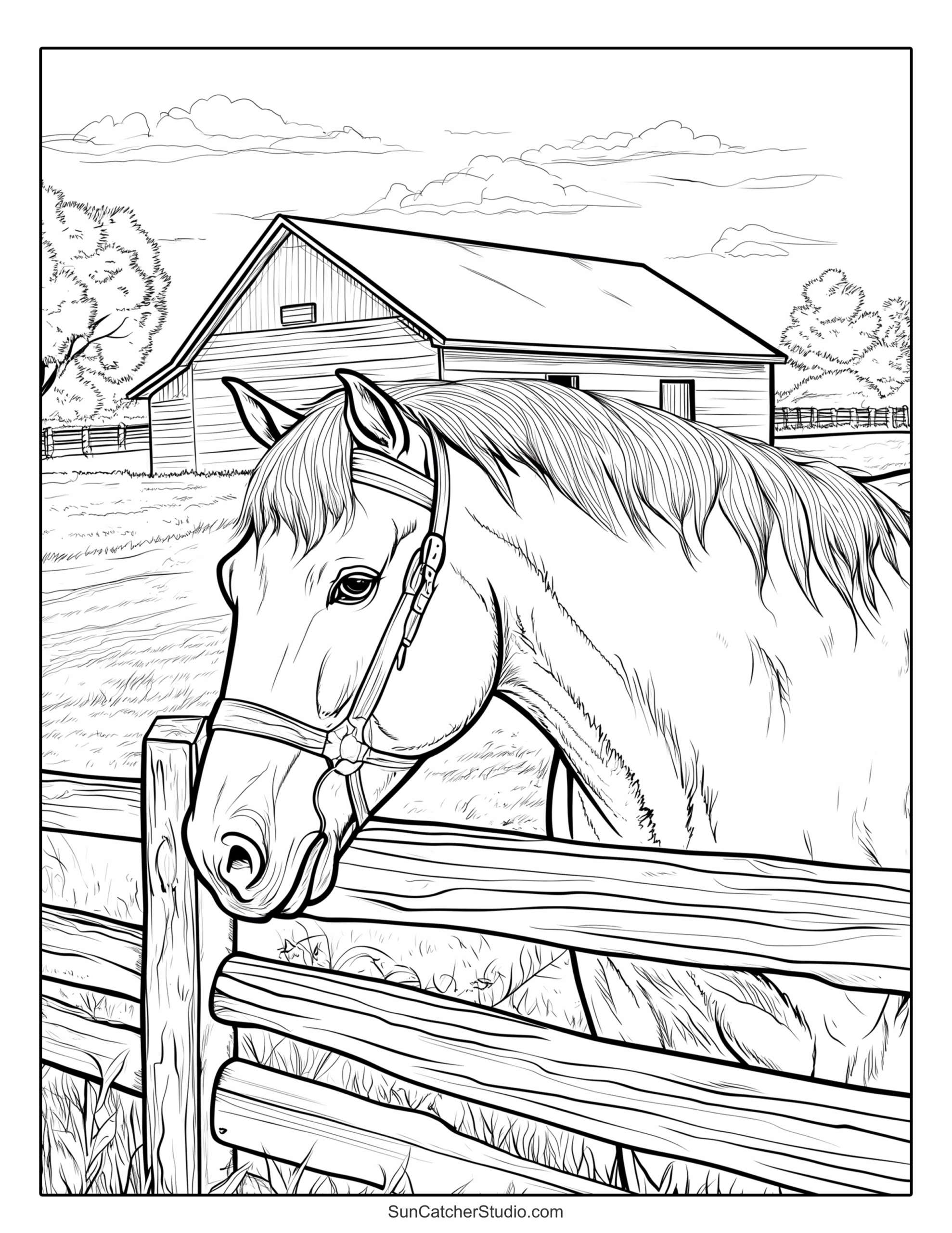 Horse Coloring Pages And Coloring Sheets Free Printables Monograms Design Tools Patterns U0026 DIY Projects