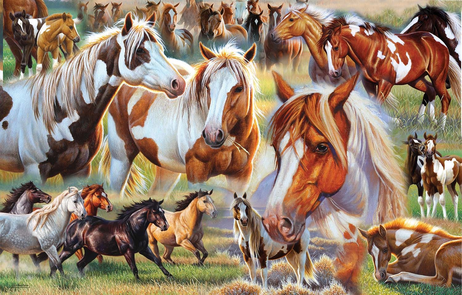 Horse Stampede 1000 Piece Jigsaw Puzzle By SunsOut Puzzle Warehouse