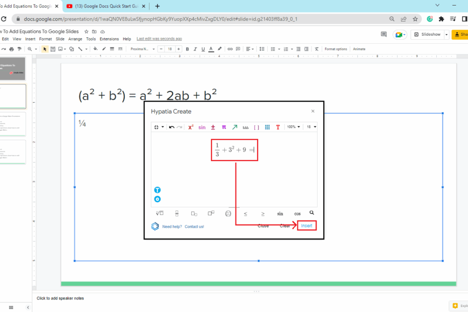 How To Add Equations To Google Slides In 6 Easy Steps