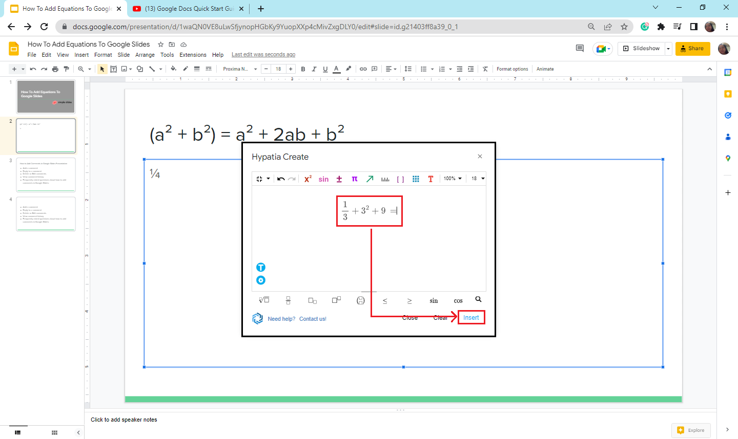 How To Add Equations To Google Slides In 6 Easy Steps