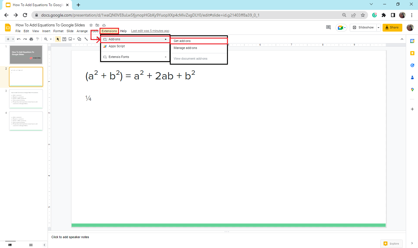 How To Add Equations To Google Slides In 6 Easy Steps
