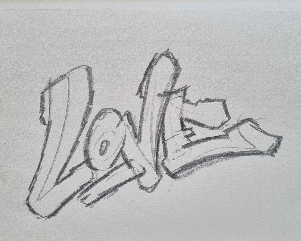 How To Create A Graffiti Sketch In 5 Steps Asko Art
