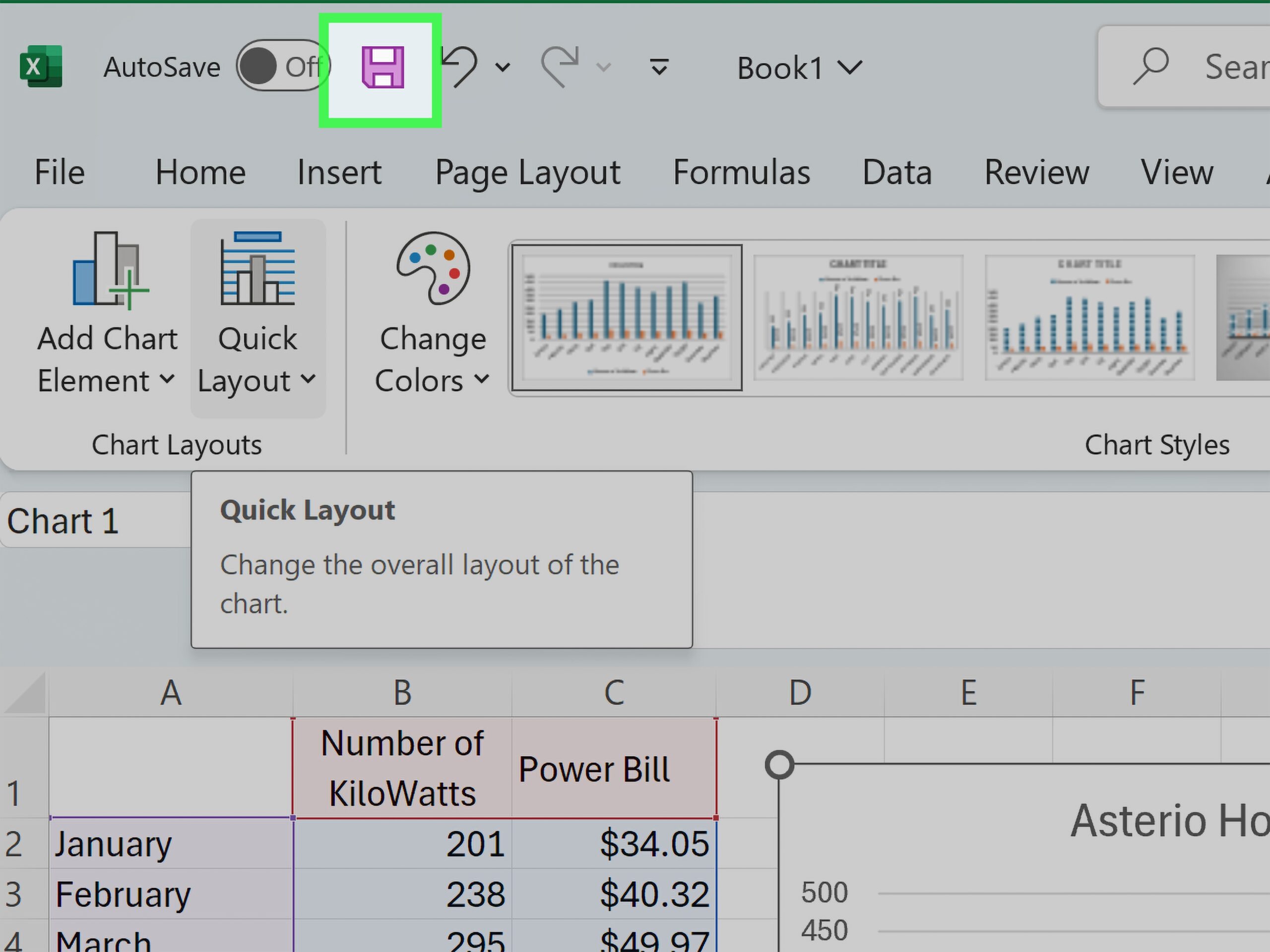 how to make a dot graph in excel