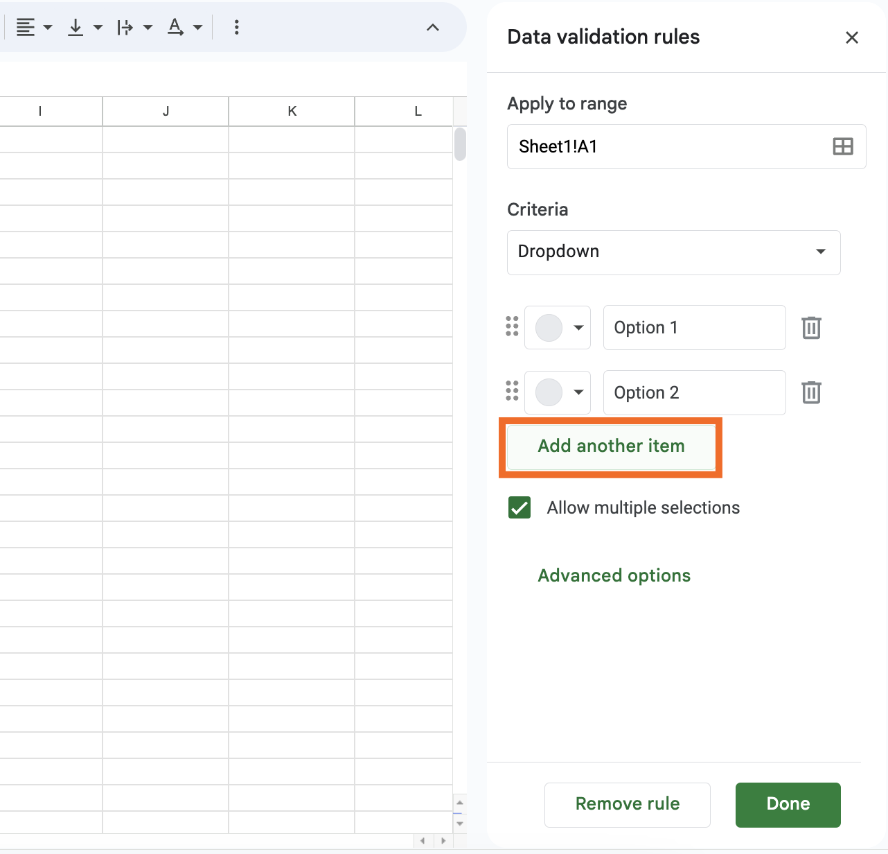 How To Create And Add A Dropdown List In Google Sheets