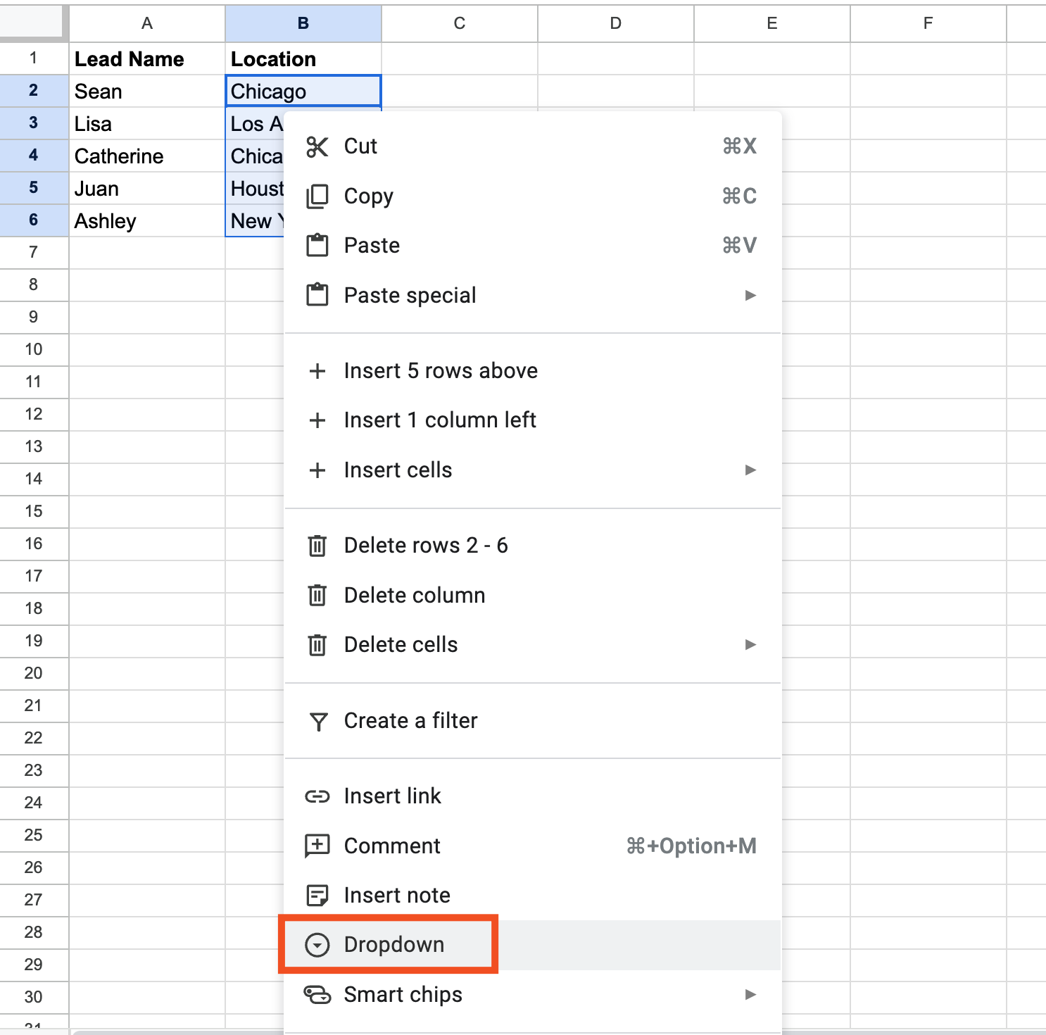 How To Create And Add A Dropdown List In Google Sheets