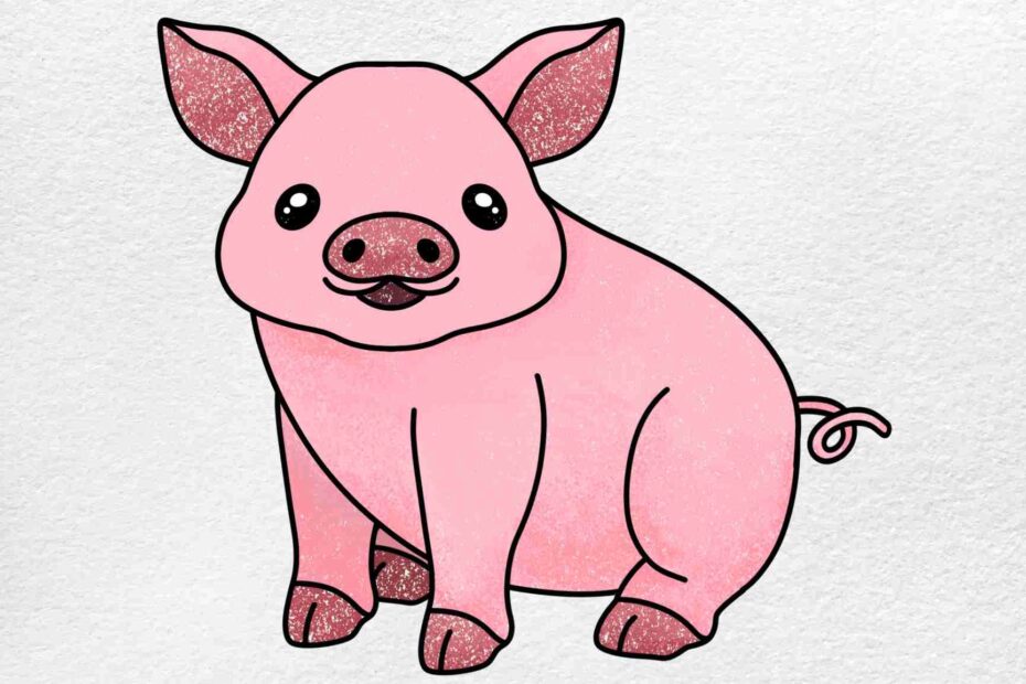 How To Draw A Baby Pig HelloArtsy