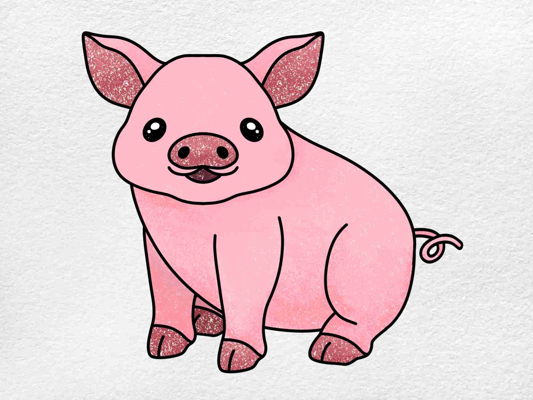 How To Draw A Baby Pig HelloArtsy