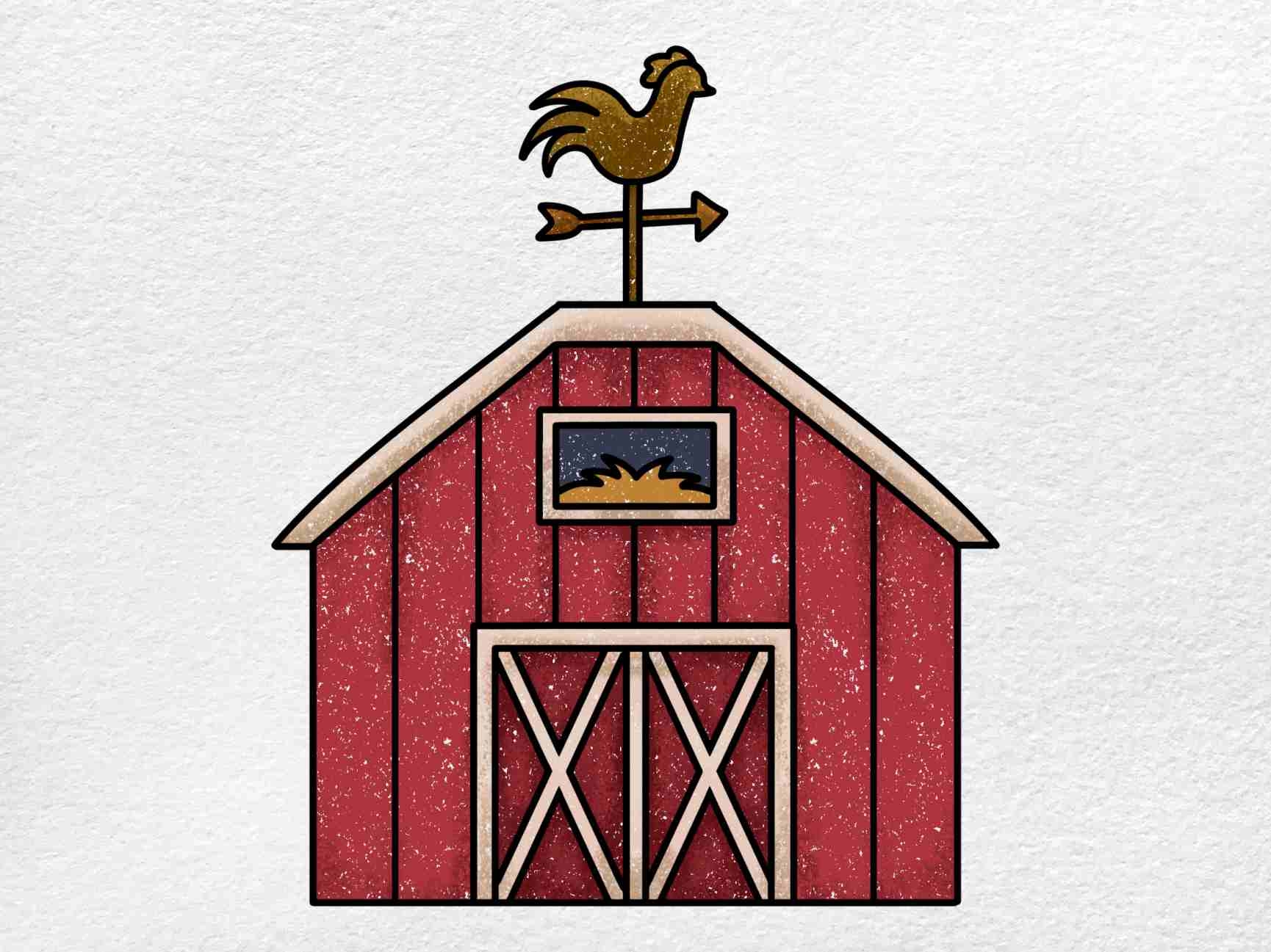 How To Draw A Barn HelloArtsy