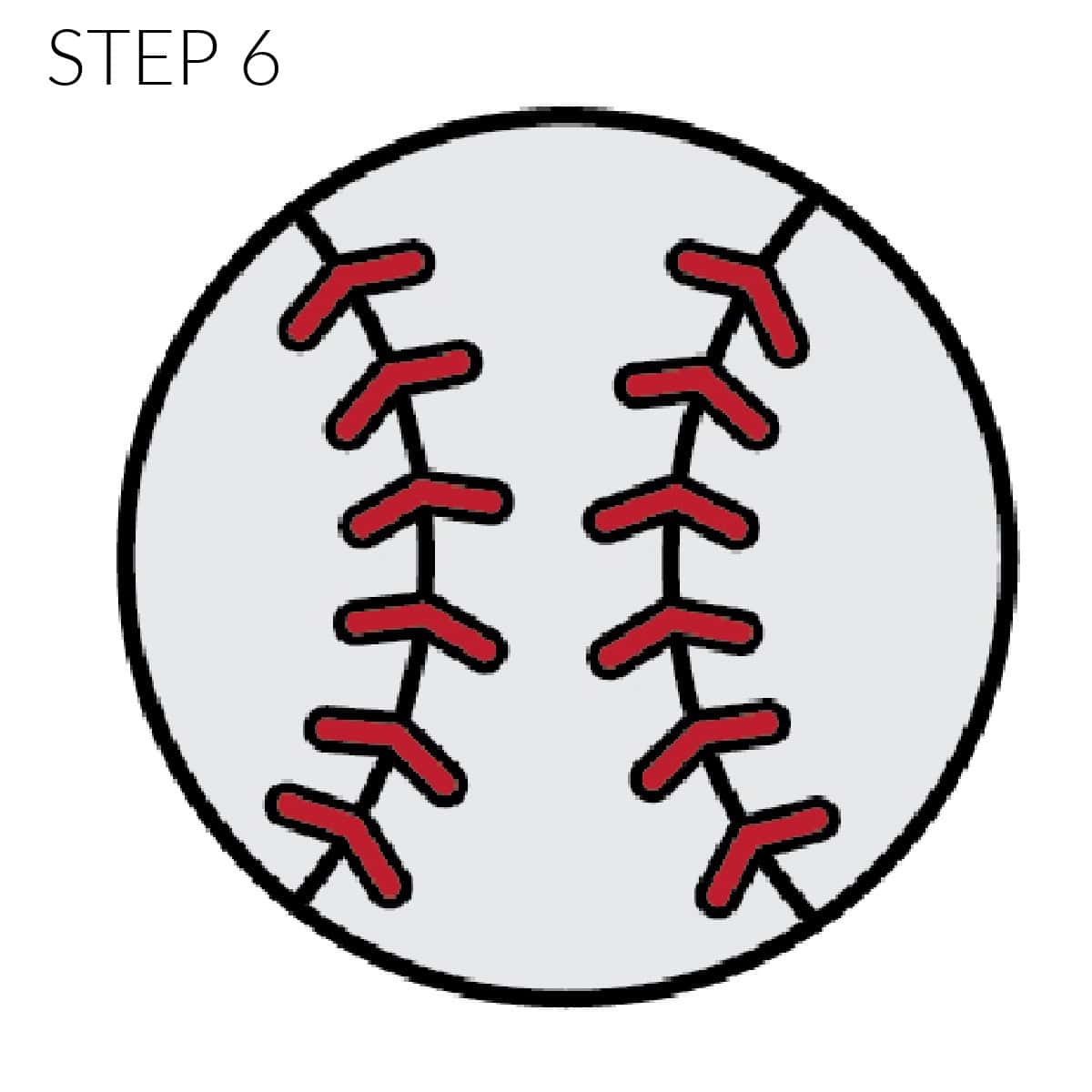 how to draw a baseball
