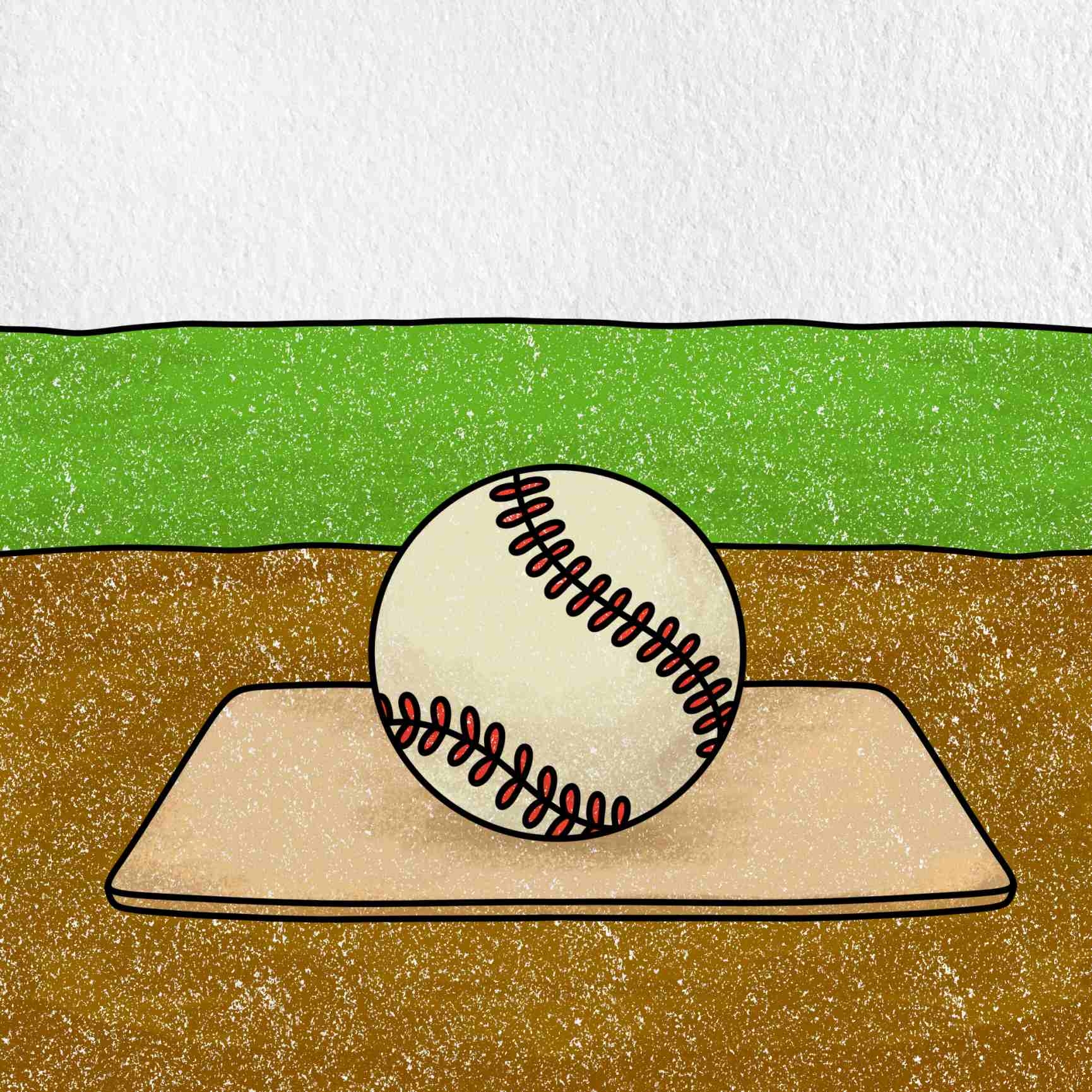 How To Draw A Baseball HelloArtsy
