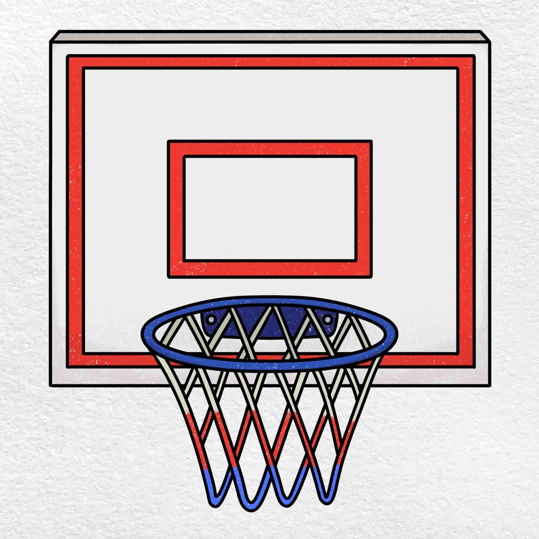How To Draw A Basketball Hoop HelloArtsy