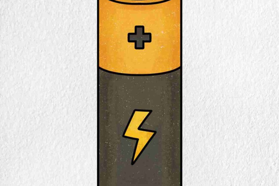 How To Draw A Battery HelloArtsy
