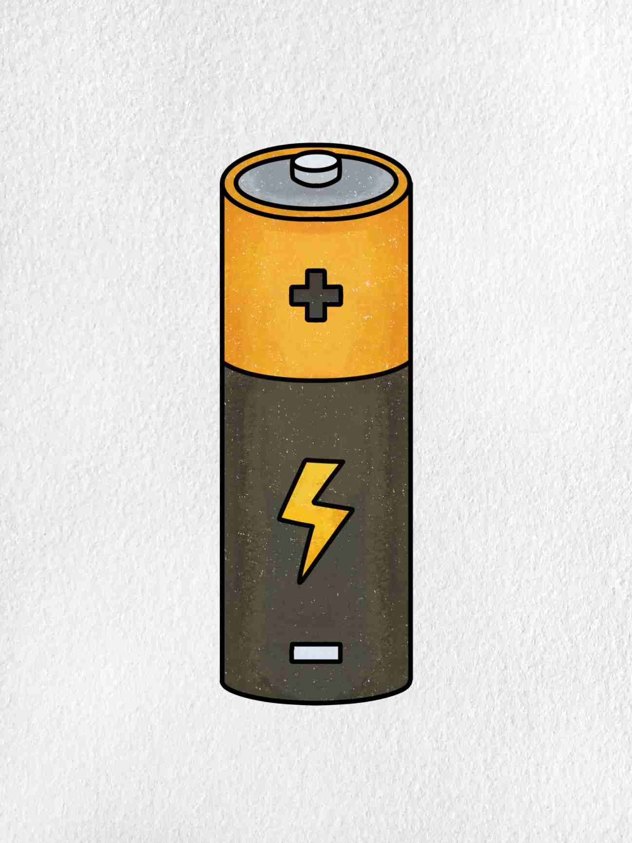 How To Draw A Battery HelloArtsy